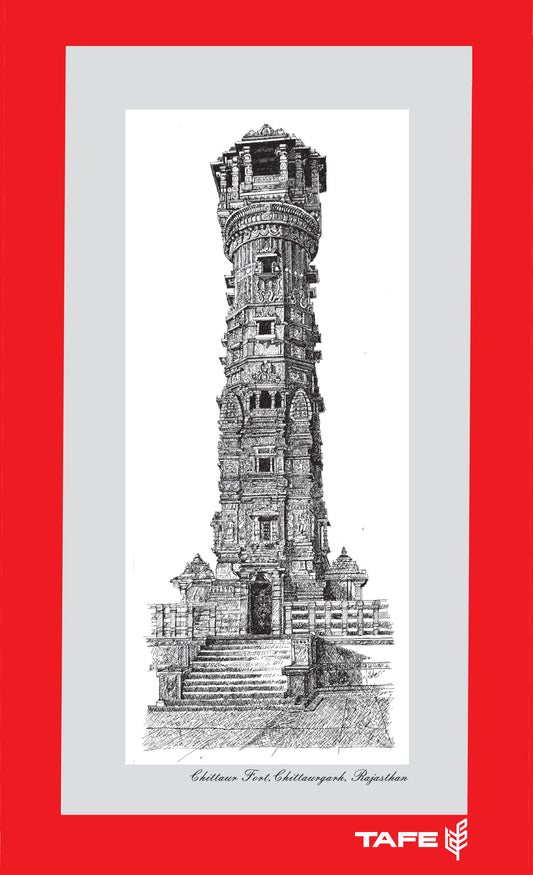 Chitoor fort picture art in wooden frame