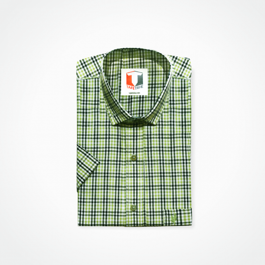 Country green casual shirt