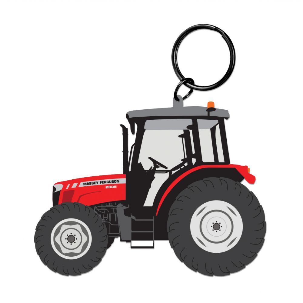 Tractor themed keychain