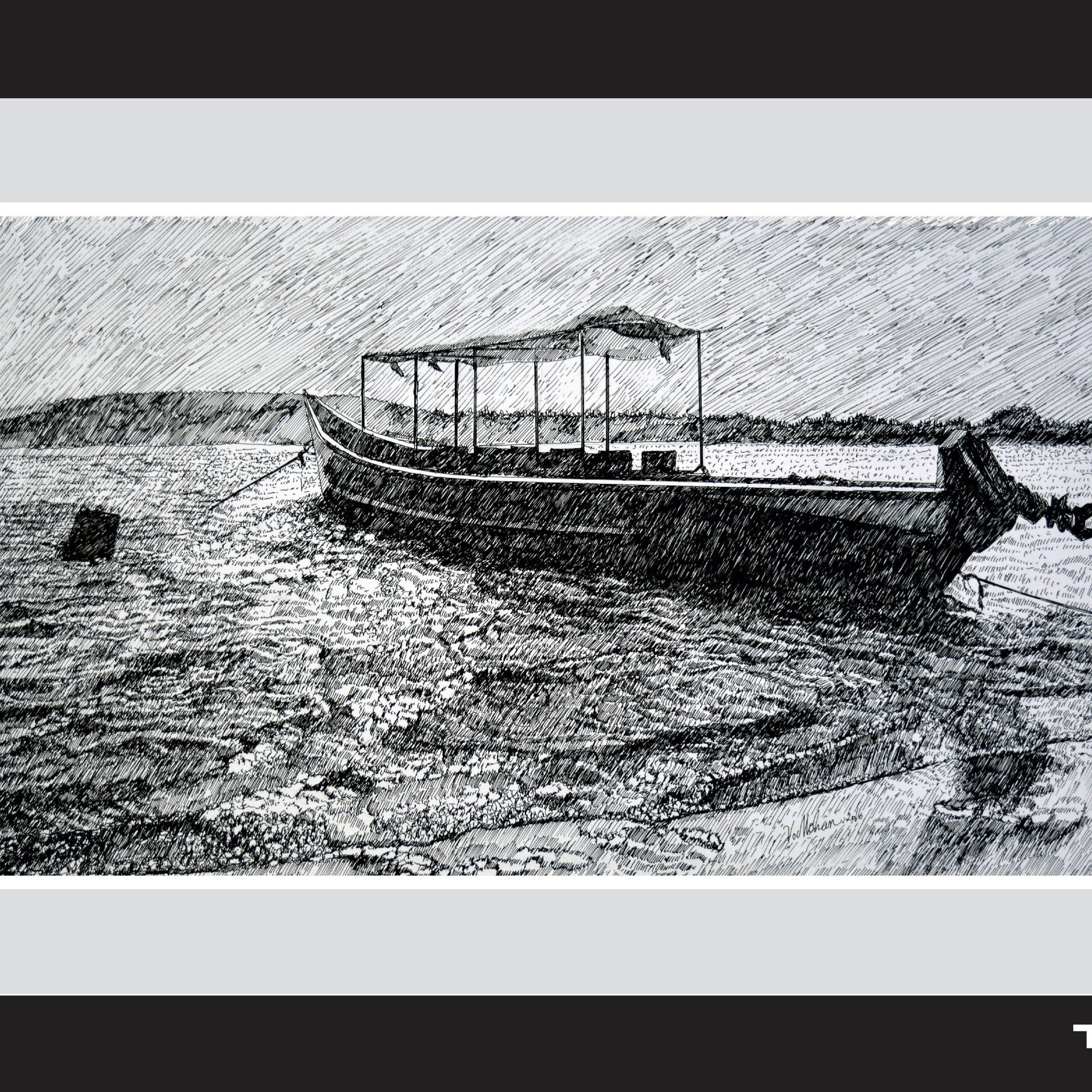 Boat on the shores wall art