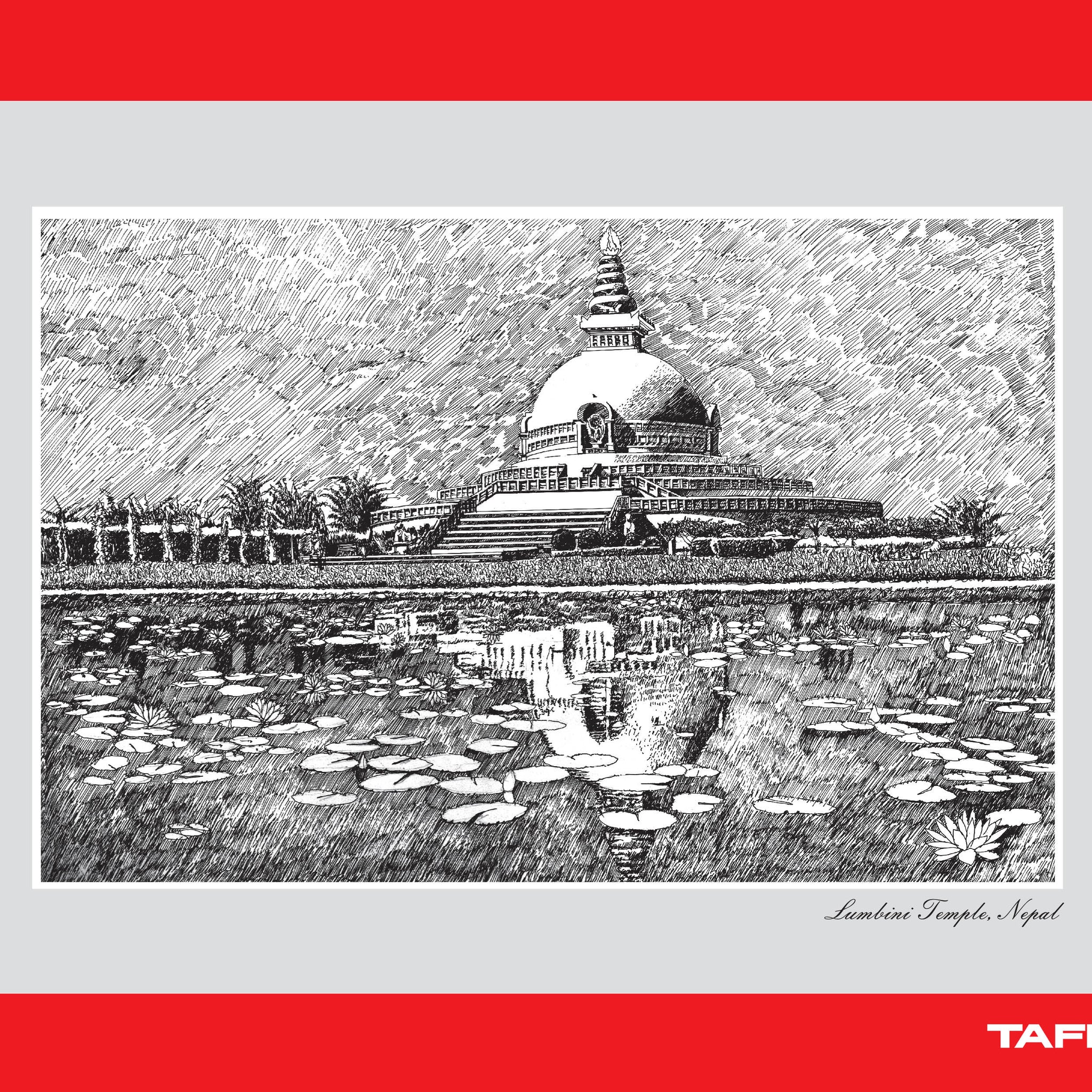 Boudhanath stupa picture art