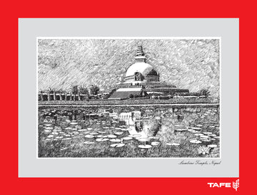 Boudhanath stupa picture art