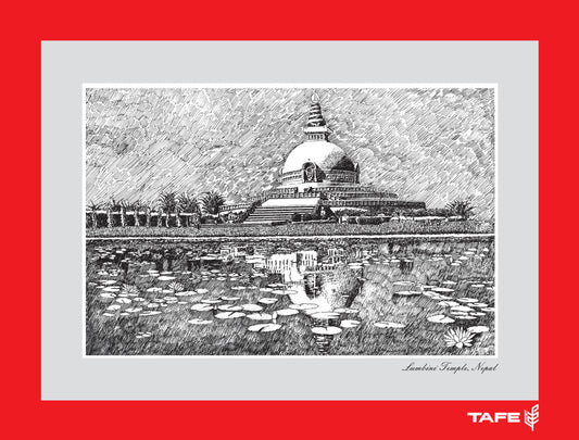 Boudhanath stupa picture art