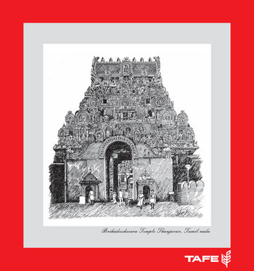 Brihadeeshwara temple picture framed