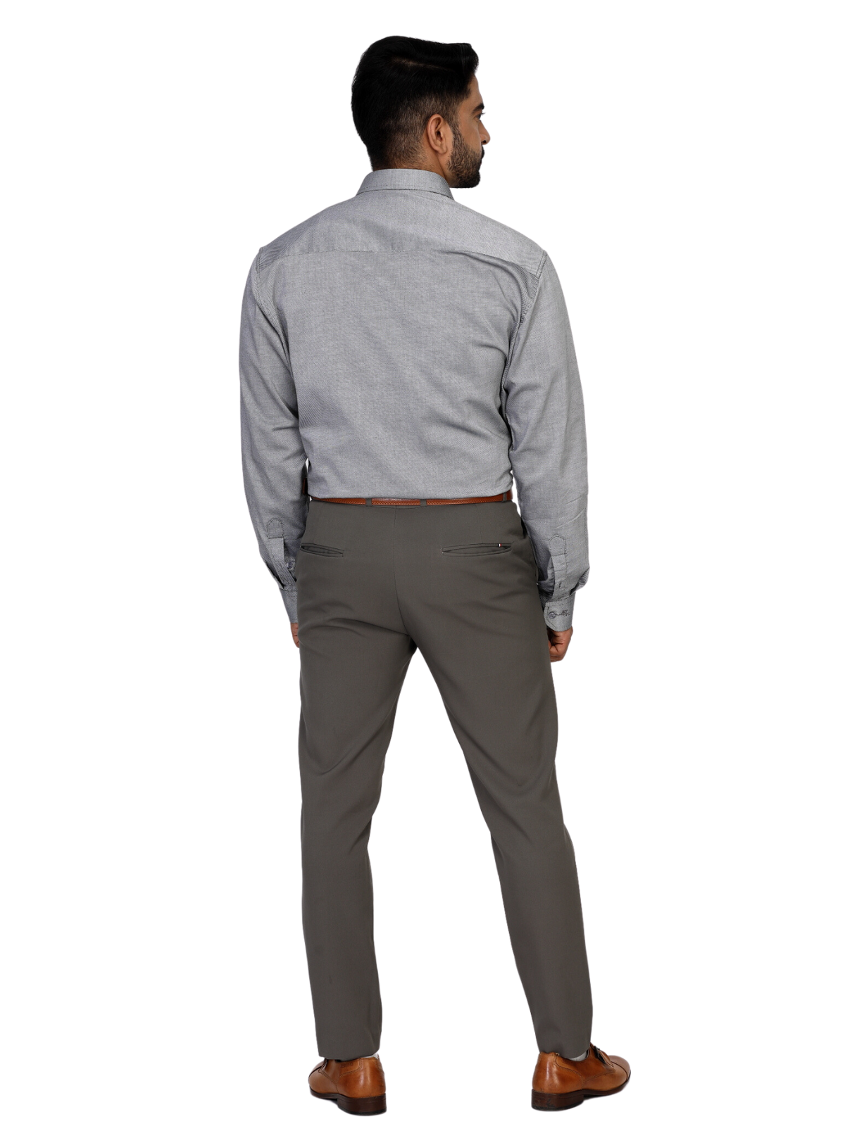 Crest Grey Shirt - Office Wear Collection