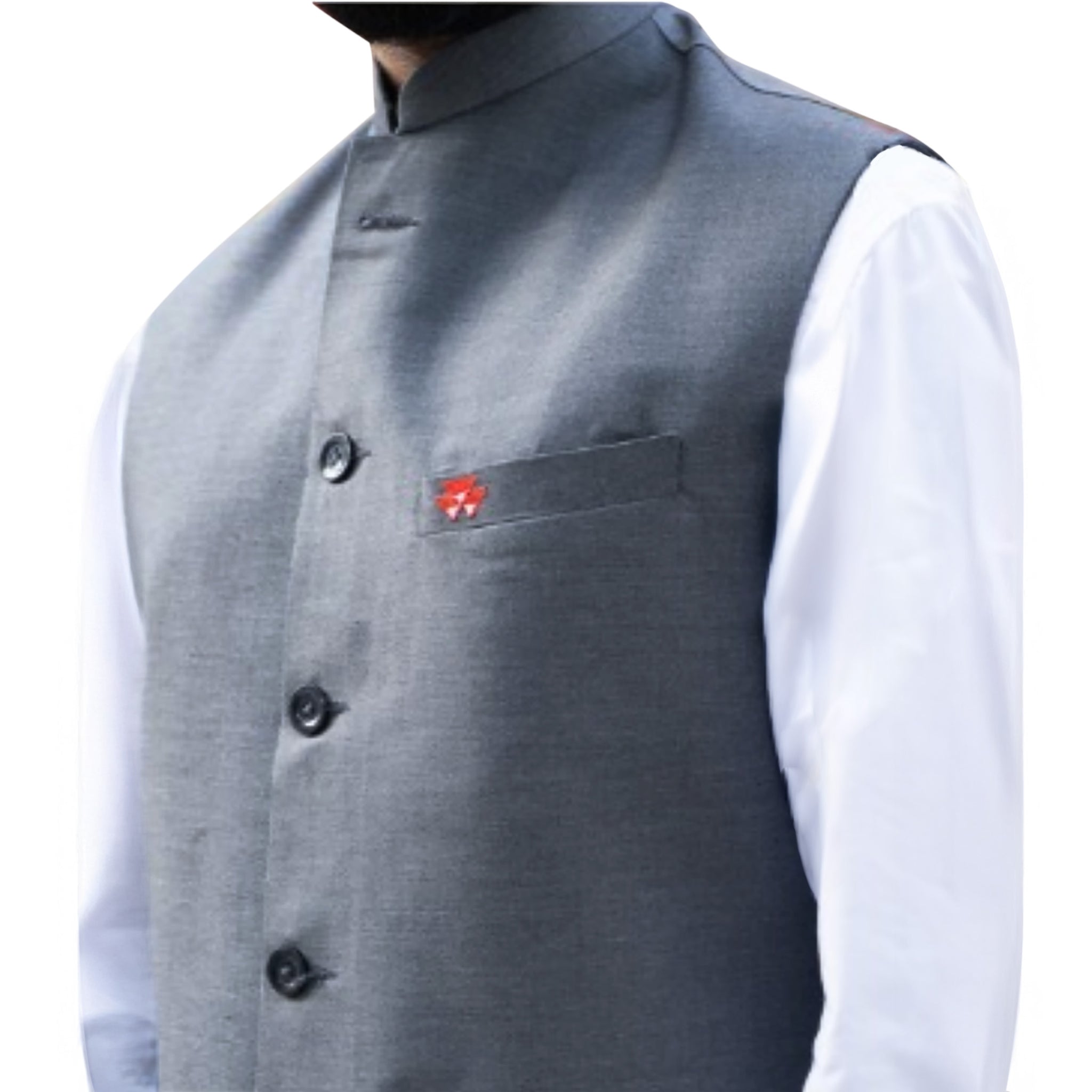 Grey Indian Formal Jacket - Made in India Merchandise Grey Indian Formal Jacket - Made in India Merchandise