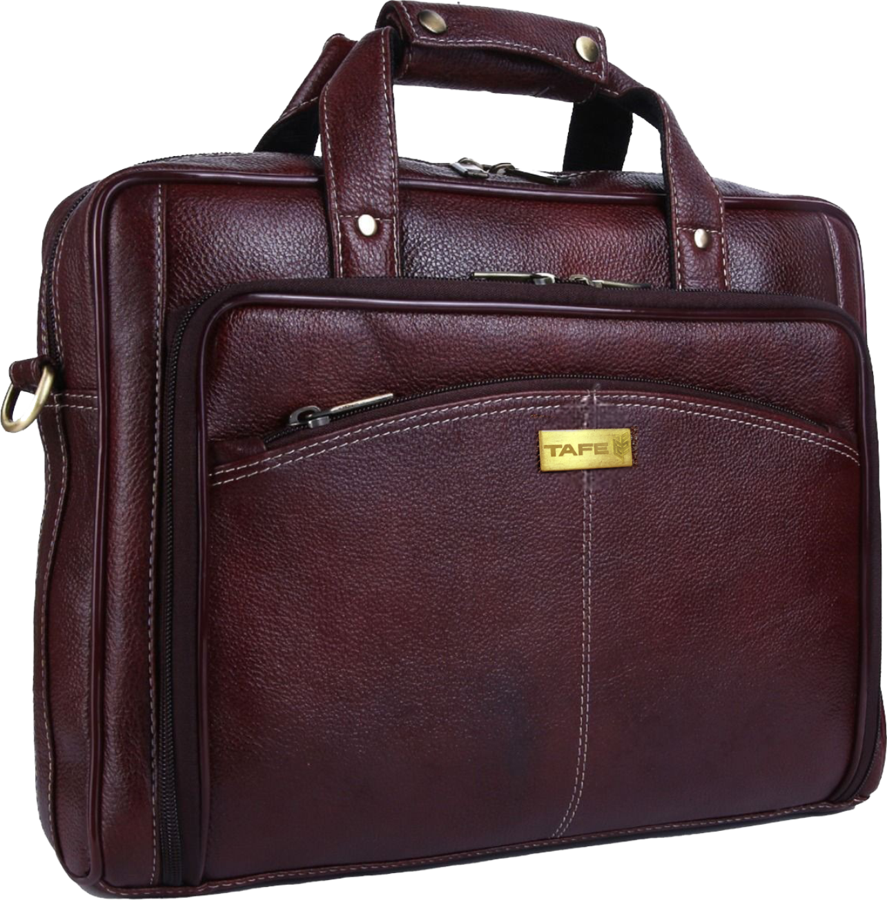 Leather laptop bag