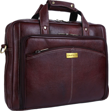 Leather laptop bag