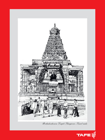 Thanji periya kovil wall art frame
