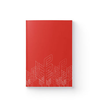 Red notebook for notes